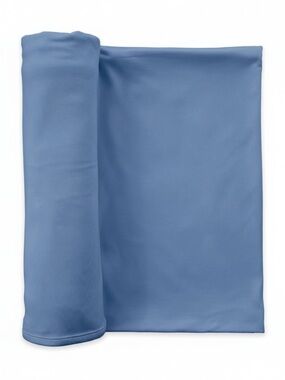 CADEN LANE All Solid Bamboo Knit Swaddle Blankets in dusty blue